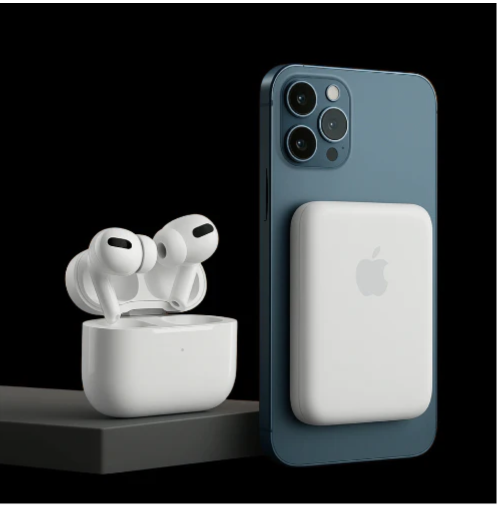 F-pods Pro 2 Magsafe with 100% ANC working + 3D Spatial Audio + GPS Tracking (Find My Device) High Bass 11mm Sound Drivers